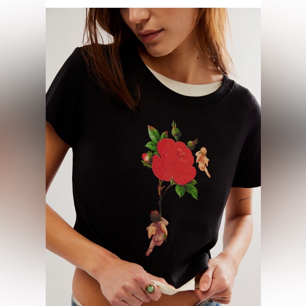 Boys Lie x free people Rising Angel baby tee